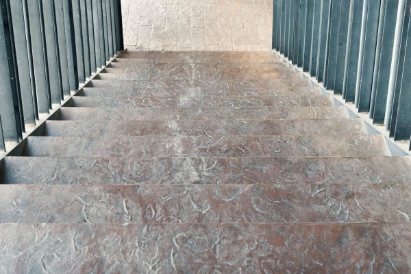 Concrete Stair Stamping in San Antonio