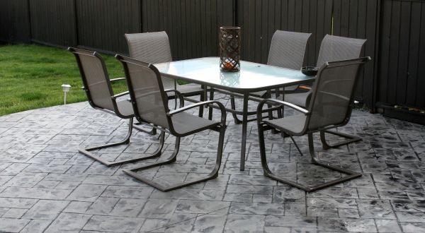 Porch Stamping in San Antonio
