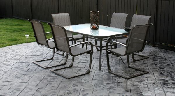 Backyard Concrete Stamping in San Antonio