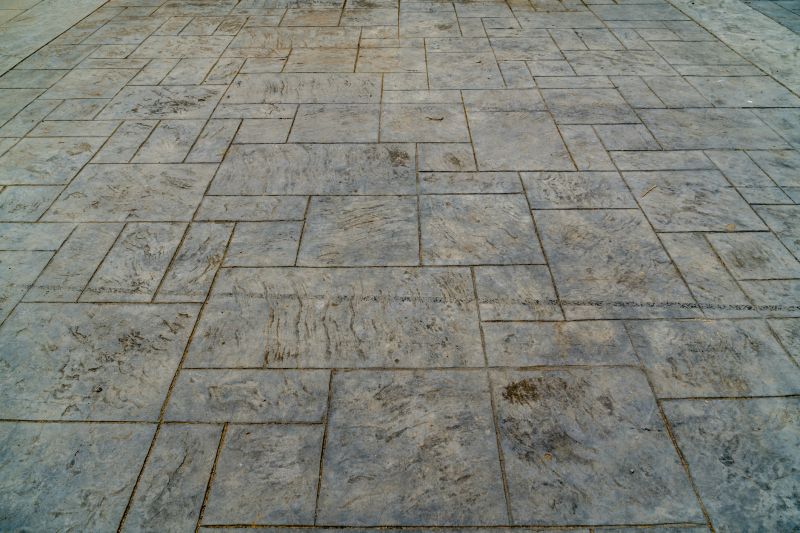 Completed Stamped Concrete Driveway